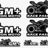 Planche Stickers GM+Race Passion Moto