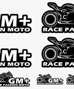 Planche Stickers GM+Race Passion Moto
